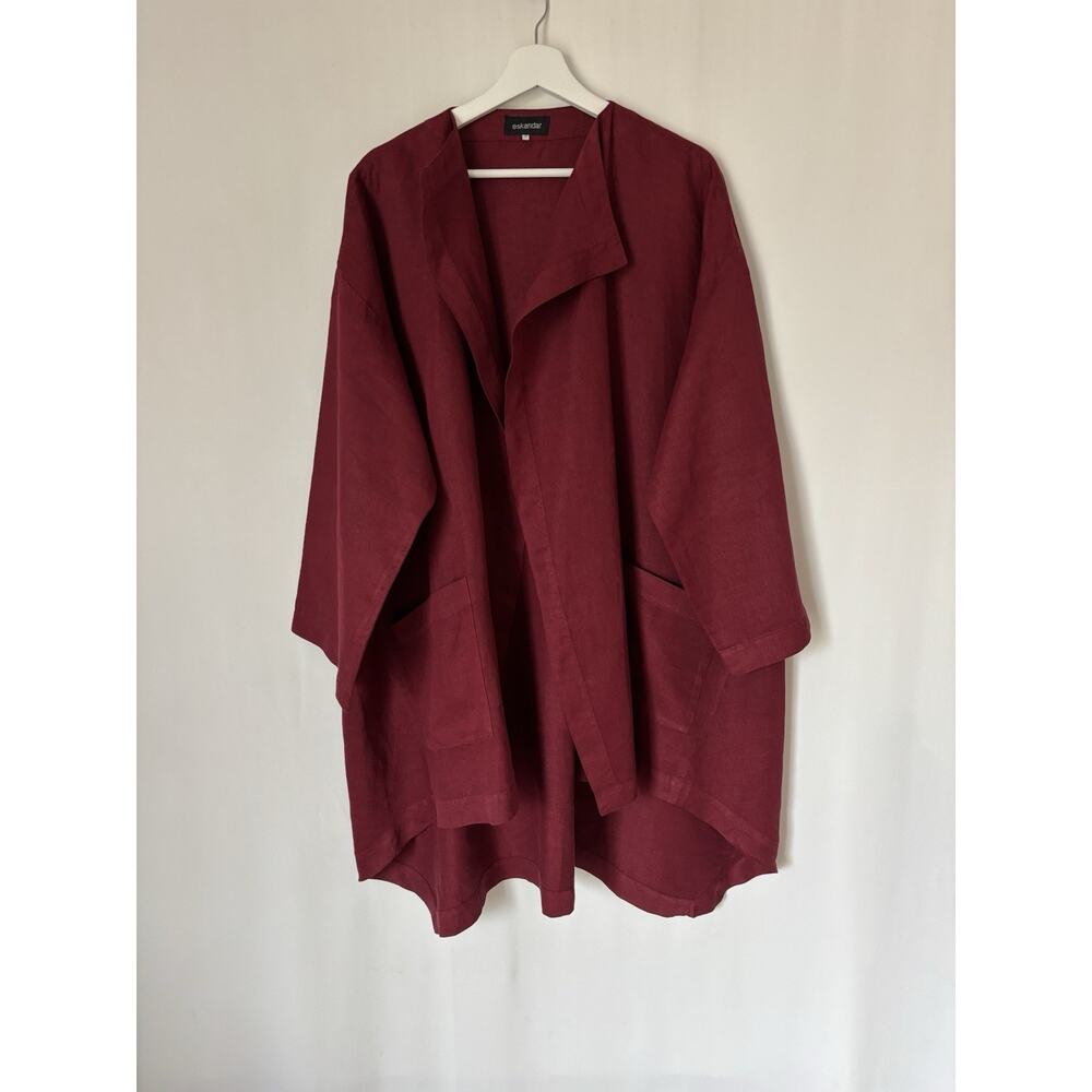 Eskandar Burgundy Blazer